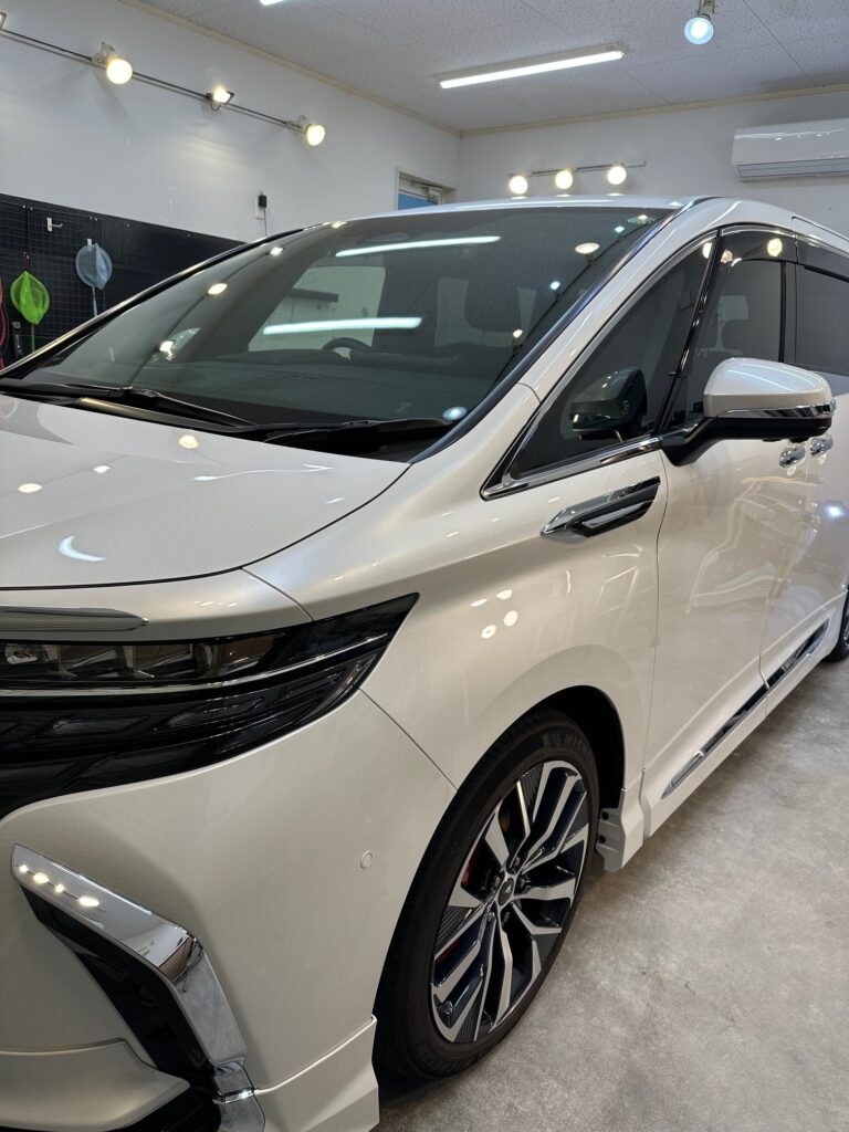 40アルファード新車コーティング施工