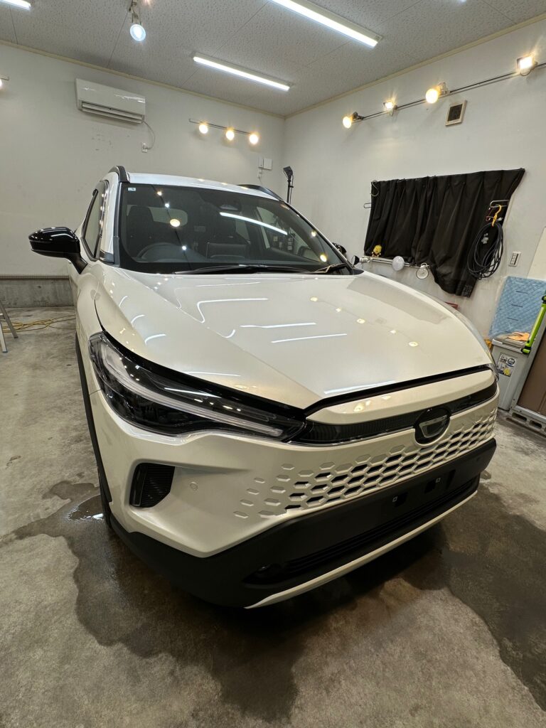 令和7年カローラクロス新車コーティング