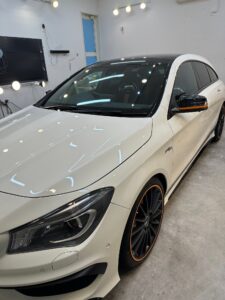 群馬県高崎市より
群馬県伊勢崎市でメルセデスベンツAMGCLA45シューティングブレイクセラミックコーティング施工後