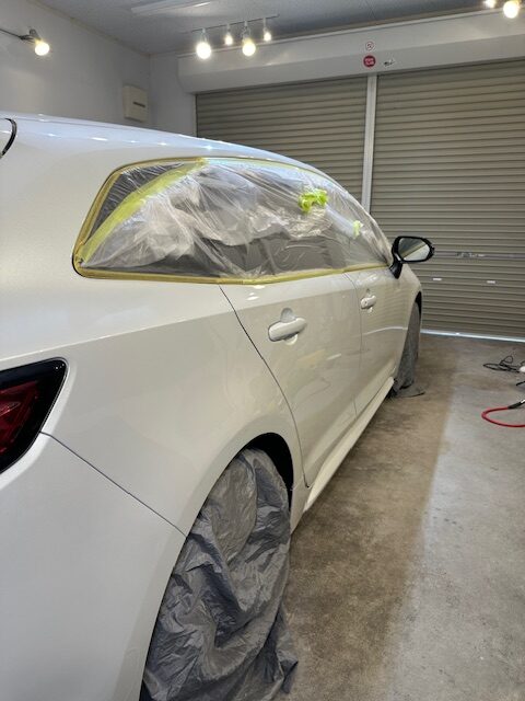 群馬県伊勢崎市
トヨタカローラツーリング
セラミックコーティング施工研磨後