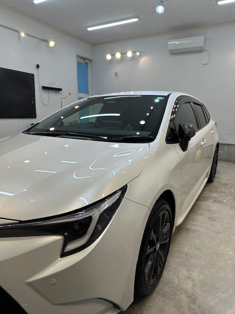 トヨタ カローラツーリング 新車｜1工程研磨とセラミック塗料コーティング施工事例｜群馬県伊勢崎市 群馬県高崎市