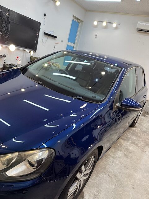 フォルクスワーゲン　ゴルフ 2工程研磨セラミックコーティング 群馬県伊勢崎市 群馬県高崎市