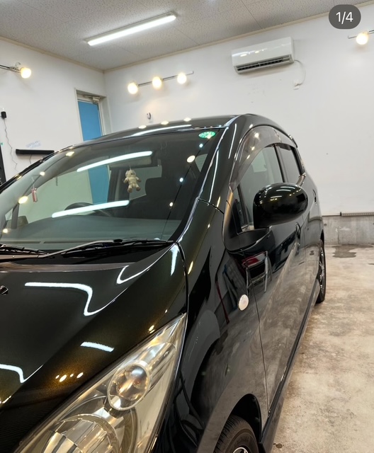 スズキ セルボ 経年車 2工程研磨とガラスコーティング施工後 群馬県伊勢崎市のコーティング専門店