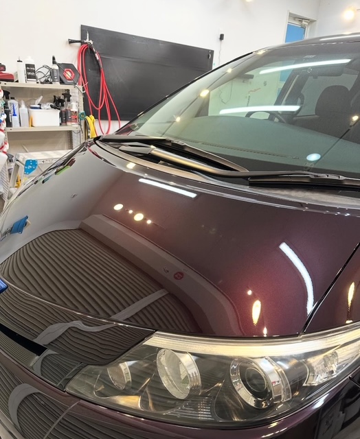 トヨタ エスティマ|中古車 2工程研磨+ガラスコーティング施工事例|群馬県伊勢崎市 AutoCleanBase