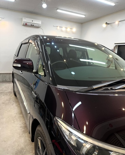 トヨタ エスティマ
2工程研磨　ガラスコーティング施工後　群馬県伊勢崎市　AutoCleanBase