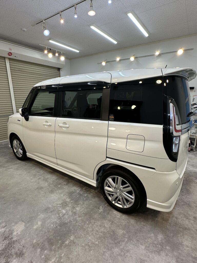 スズキソリオセラミックコーティング施工後