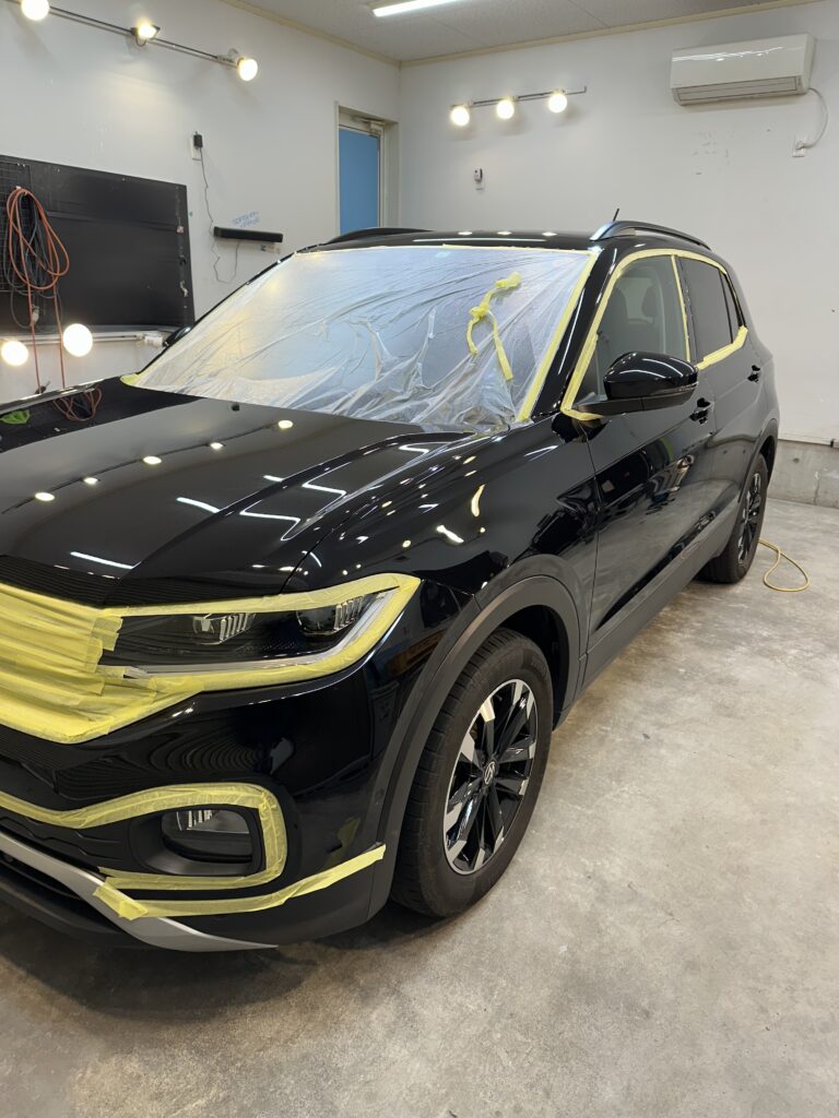 フォルクスワーゲン　T-CROSS
ミスト除去1工程研磨後
群馬県伊勢崎市